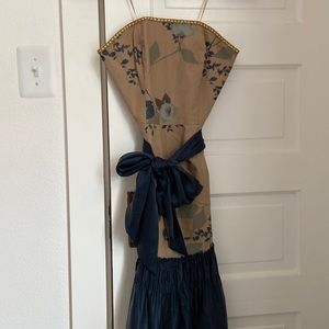 Strapless midi dress by Tabitha